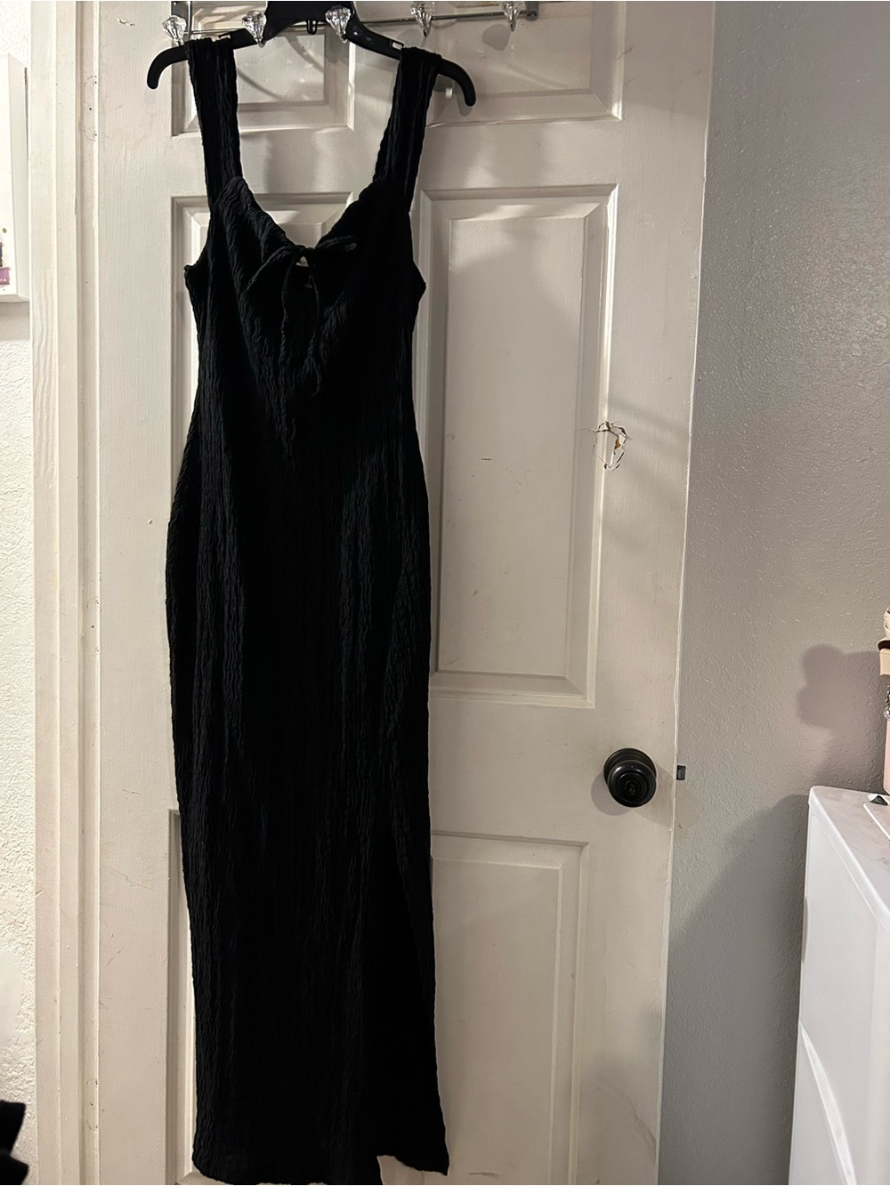 Free People Black Sleeveless Maxi Dress